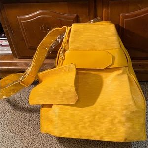 Handmade Gold teardrop side bag